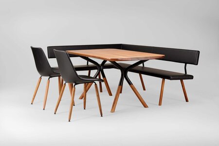 Polsterbank NERO die perfekt zum Tisch XENA passt